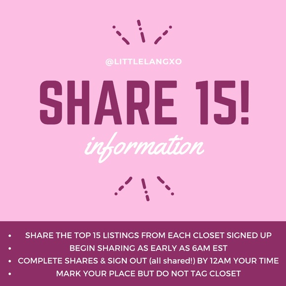 ♥ CLOSED ♥ SAT JAN 18 ♥ SHARE GROUP ♥ - Picture 3 of 5